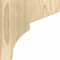 Ekena Millwork Monterey Rough Sawn Corbel, Douglas Fir, 4"W x 8"D x 8"H COR04X08X08MON00RDF - alternate 4